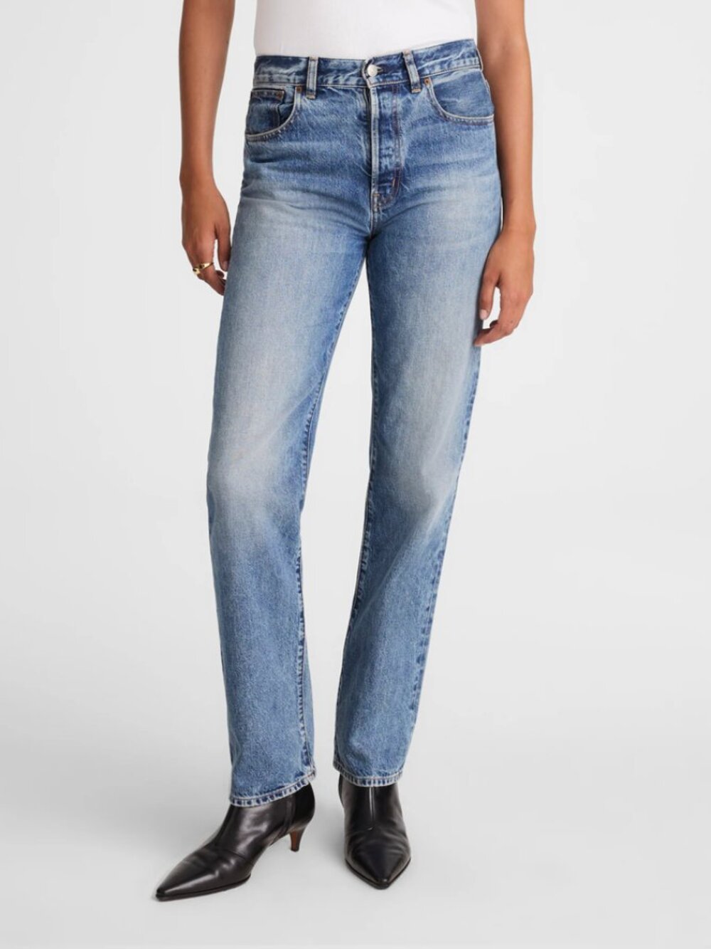 Madewell The Longline Straight Jean Light Wash 24